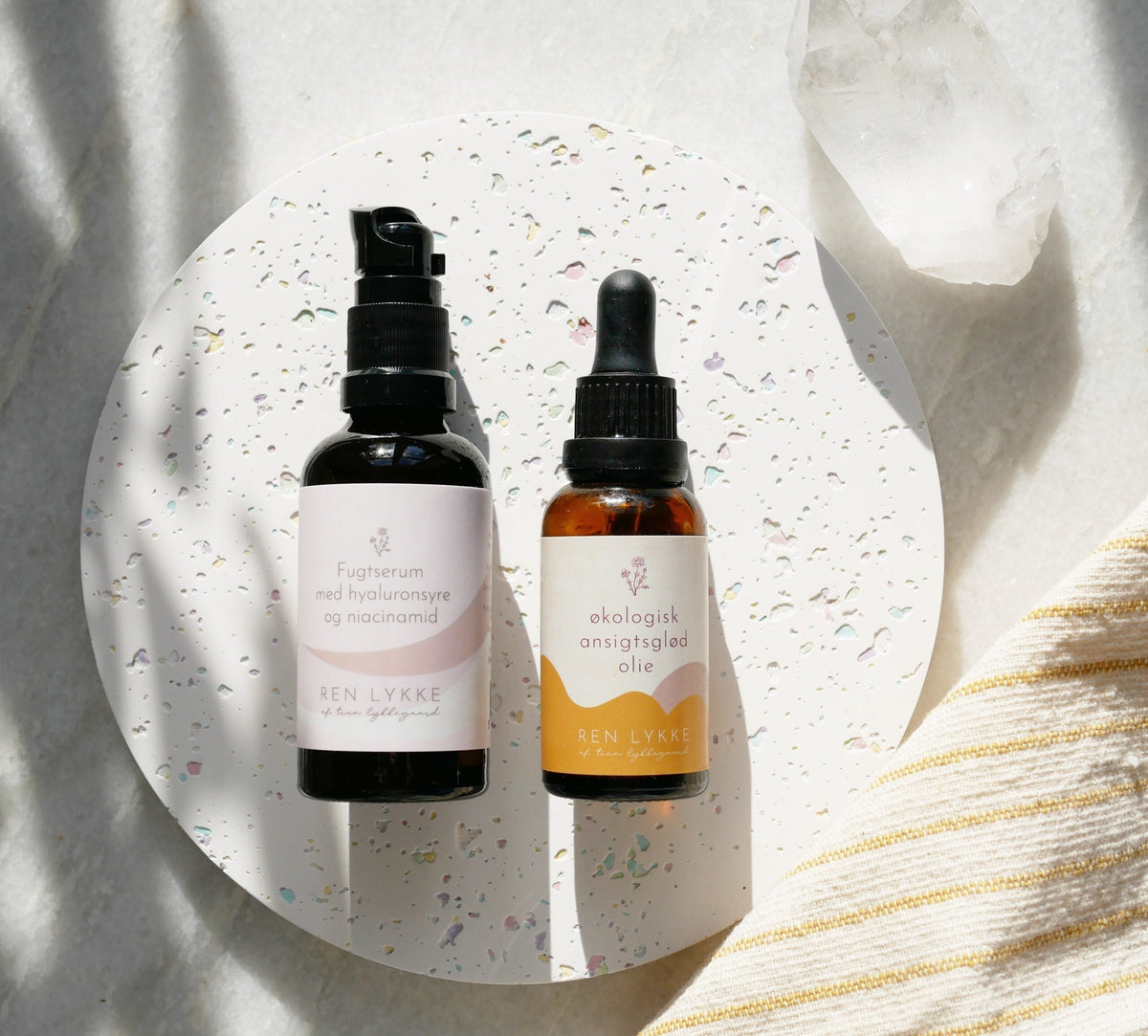Ren Lykke ansigtsglød olie og fugtserum 