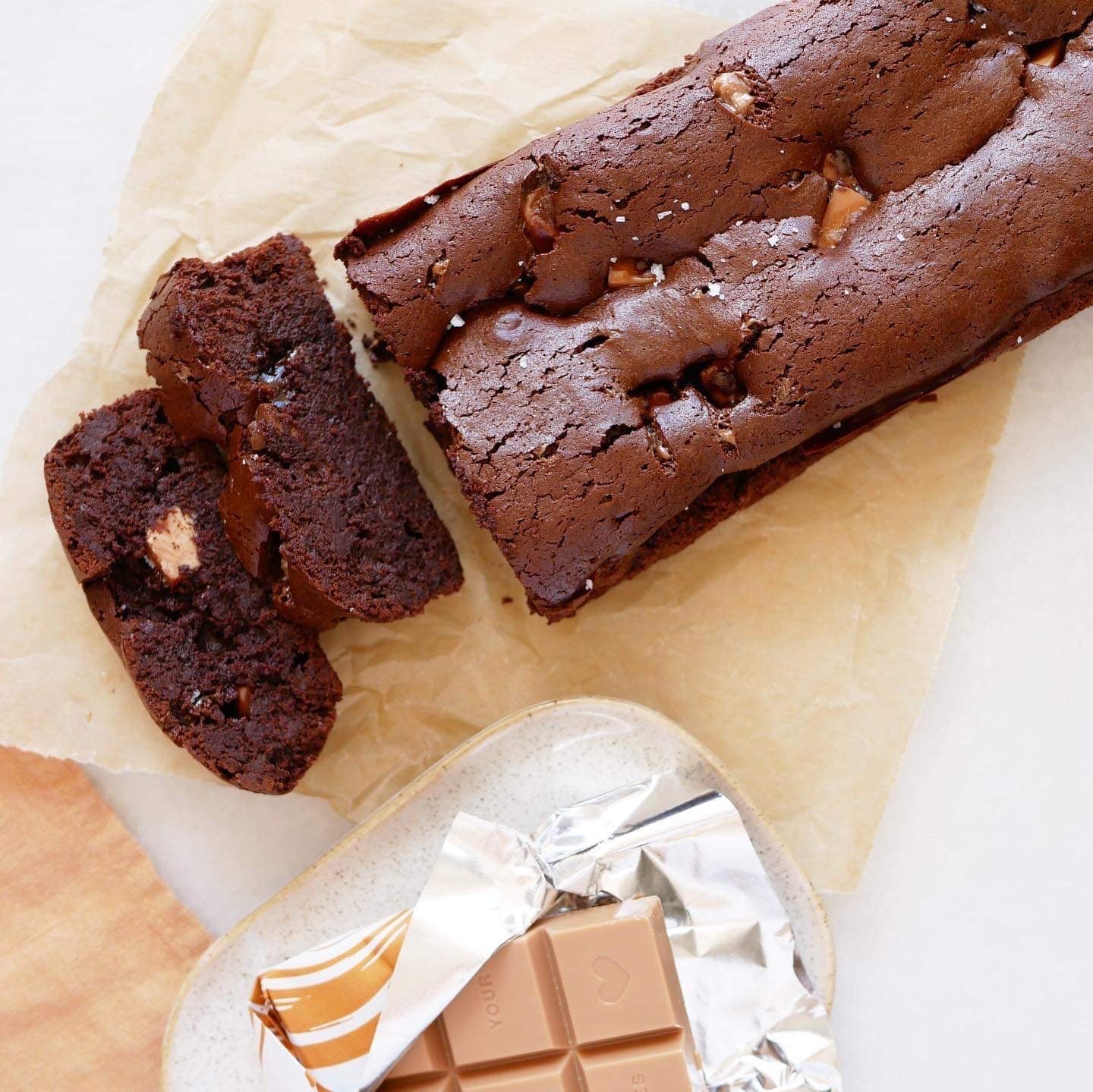 Chokoladebrownie med saltkaramel