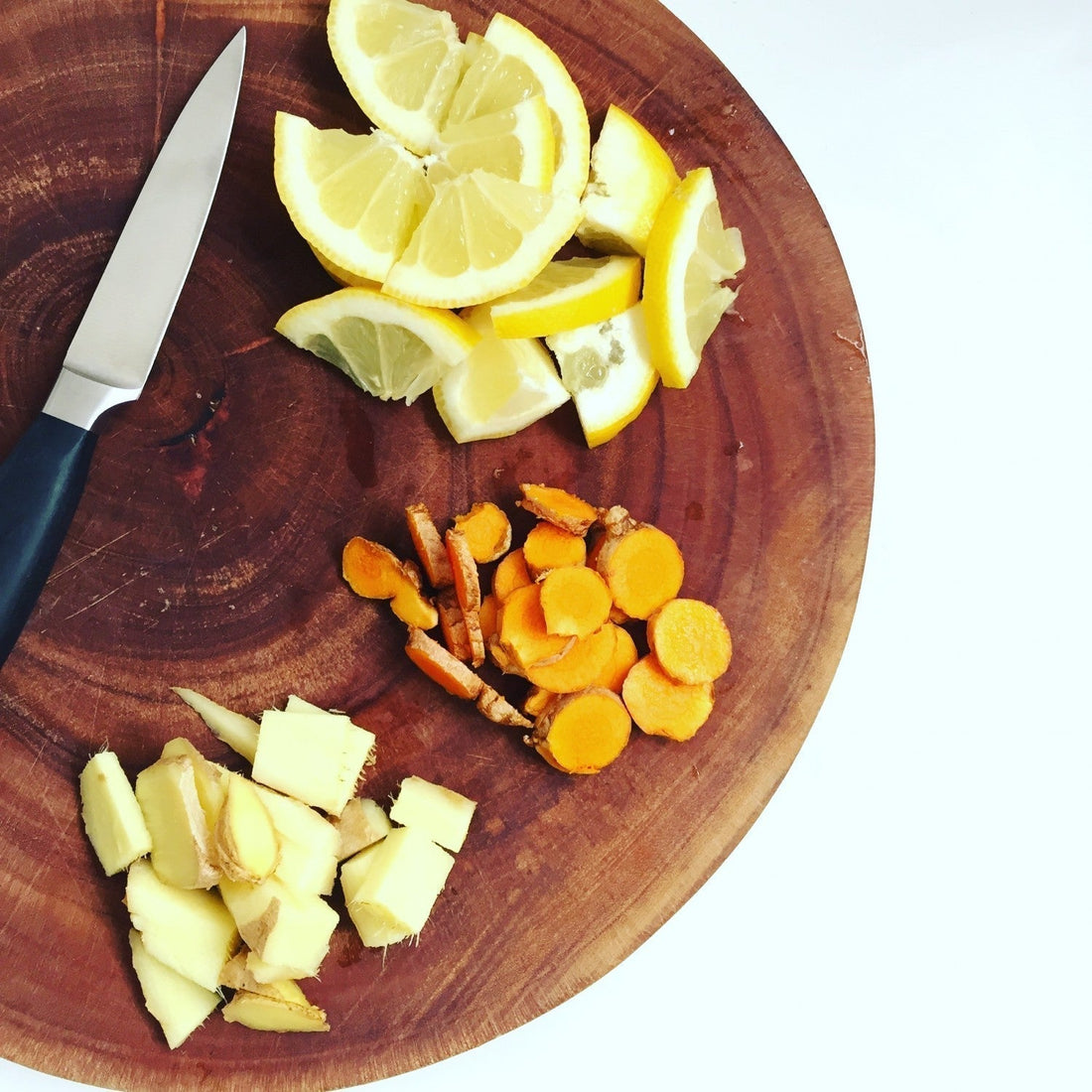 Shot med ingefær og gurkemeje