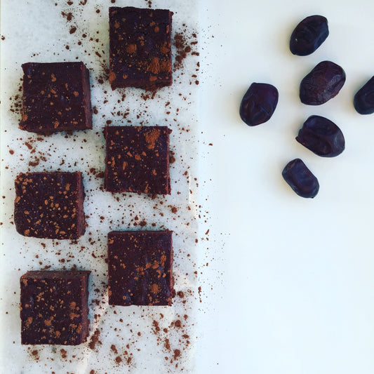 Chokoladebrownie med rødbede