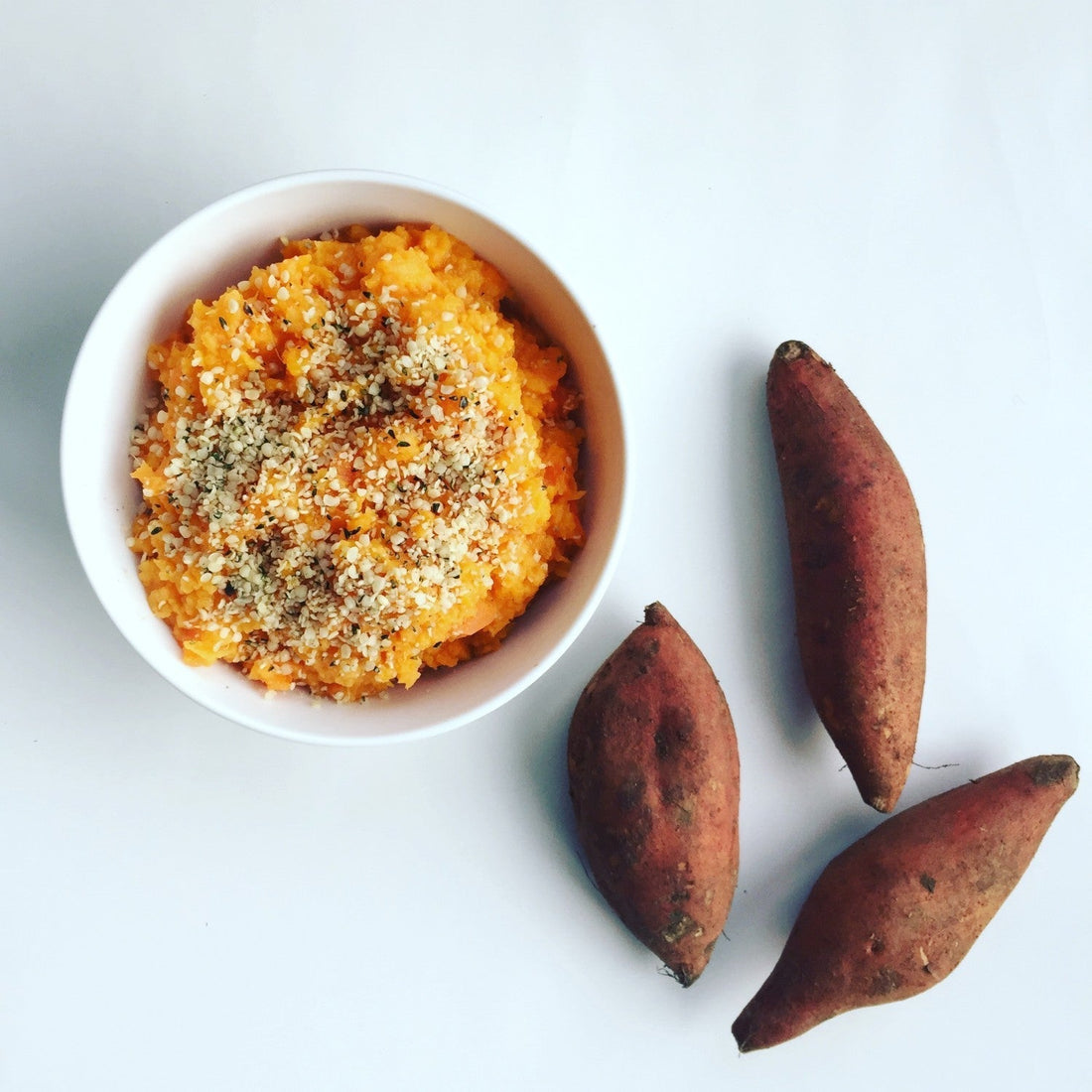 kartoffelmos med søde kartofler