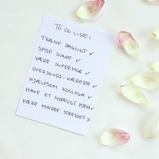 Stop med at være så hård ved dig selv