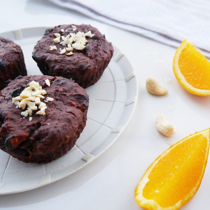 Chokolademuffins med cashewnødder