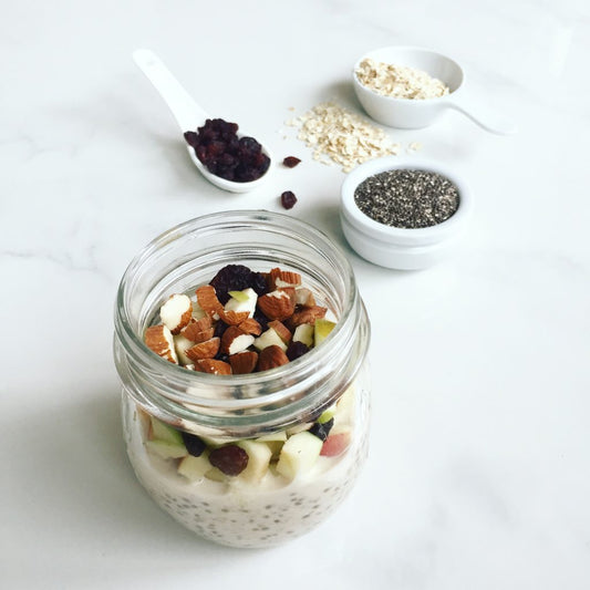 Overnight oats - morgenmad til farten (laves aftenen inden)