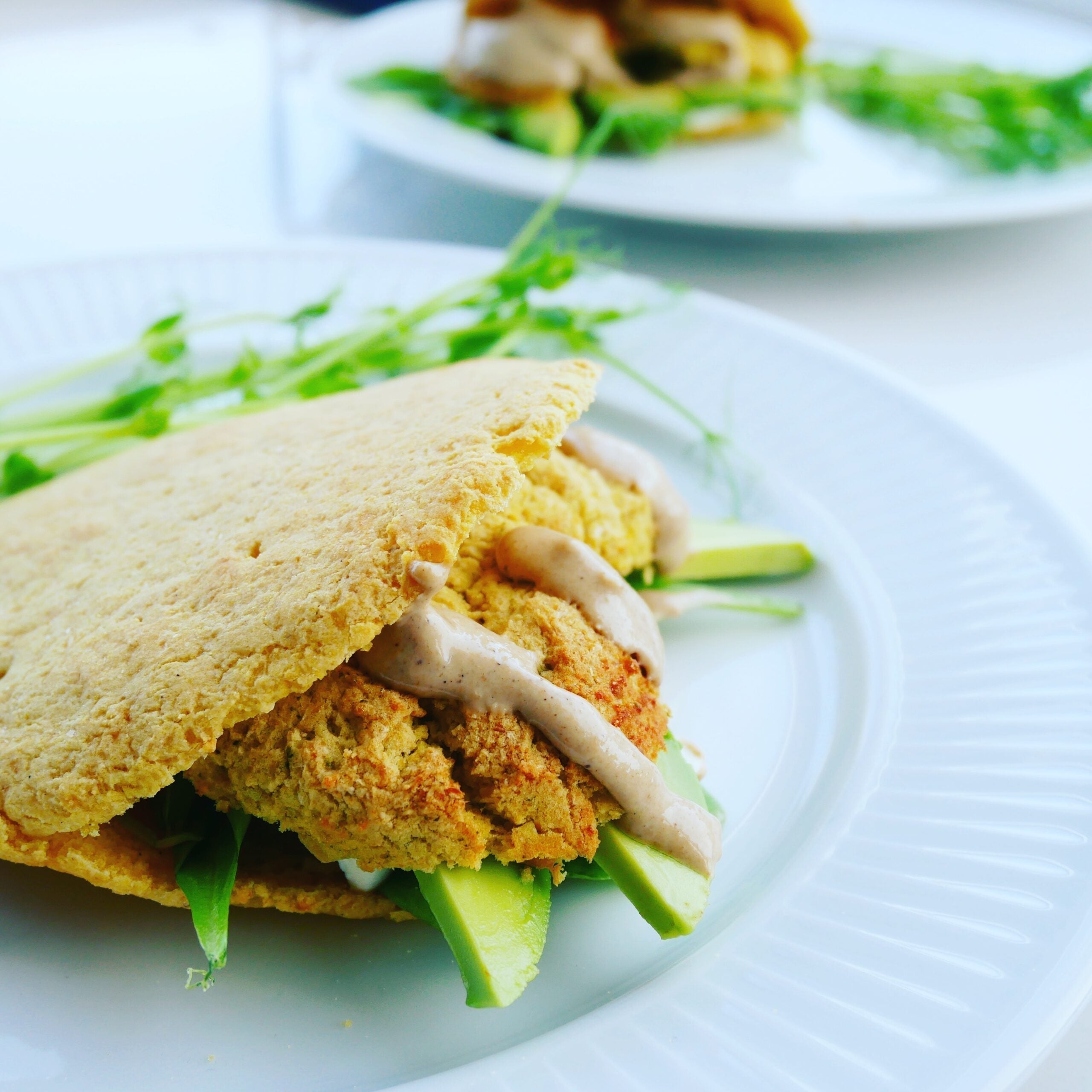 falafler i pitabrød