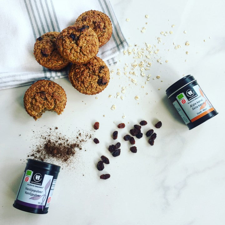 Sprød havregrødsmuffins med gulerod