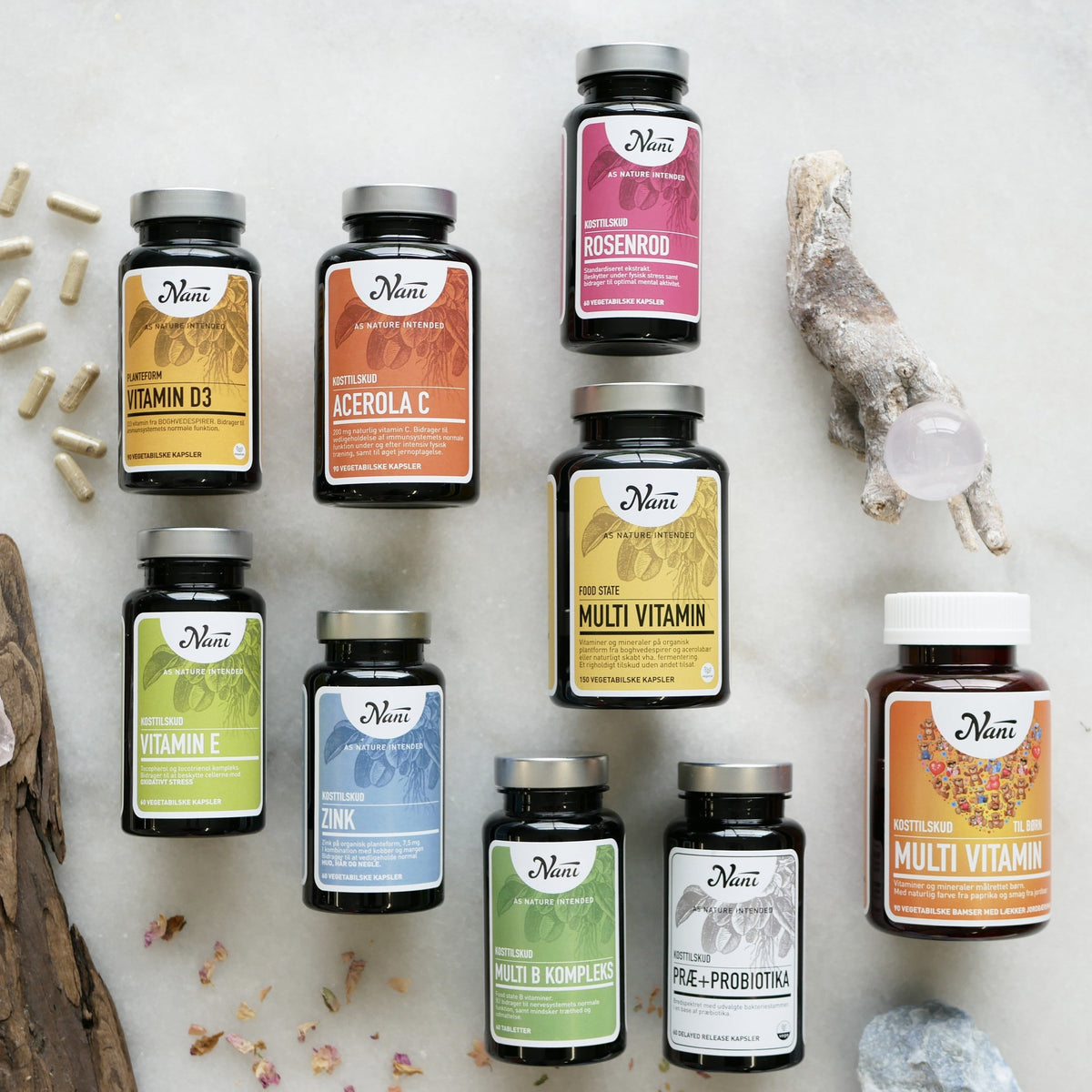 Kosttilskud og madvarer