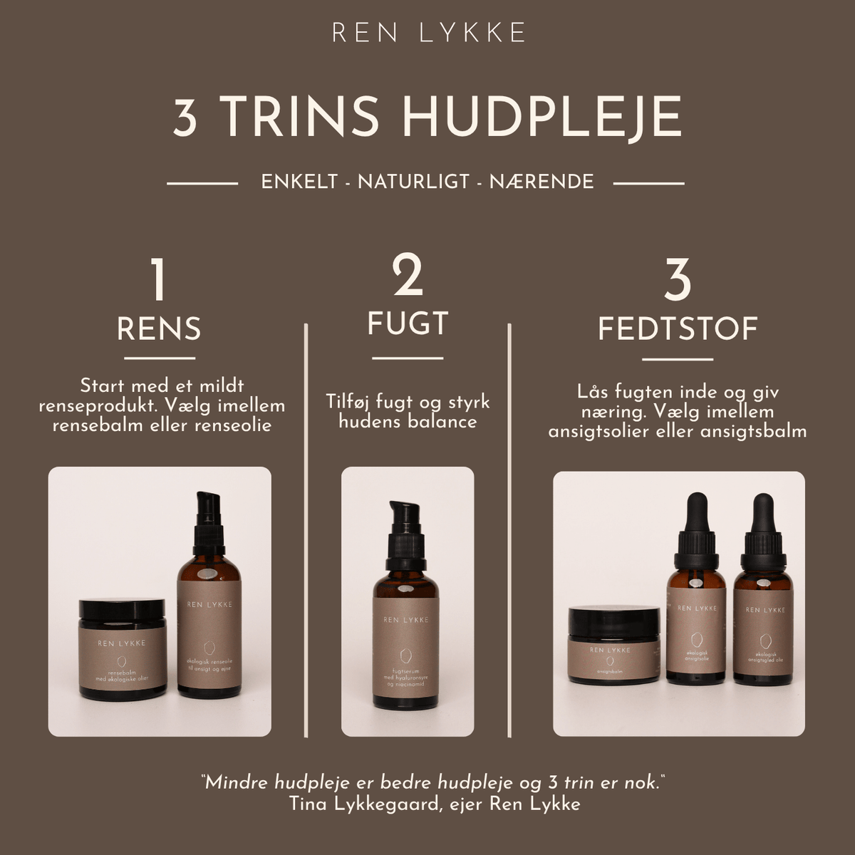 3 trins hudpleje