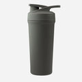 Mørkegrå shakerflaske 750ml, tropisk grøn farve, til proteinshakes og kosttilskud.