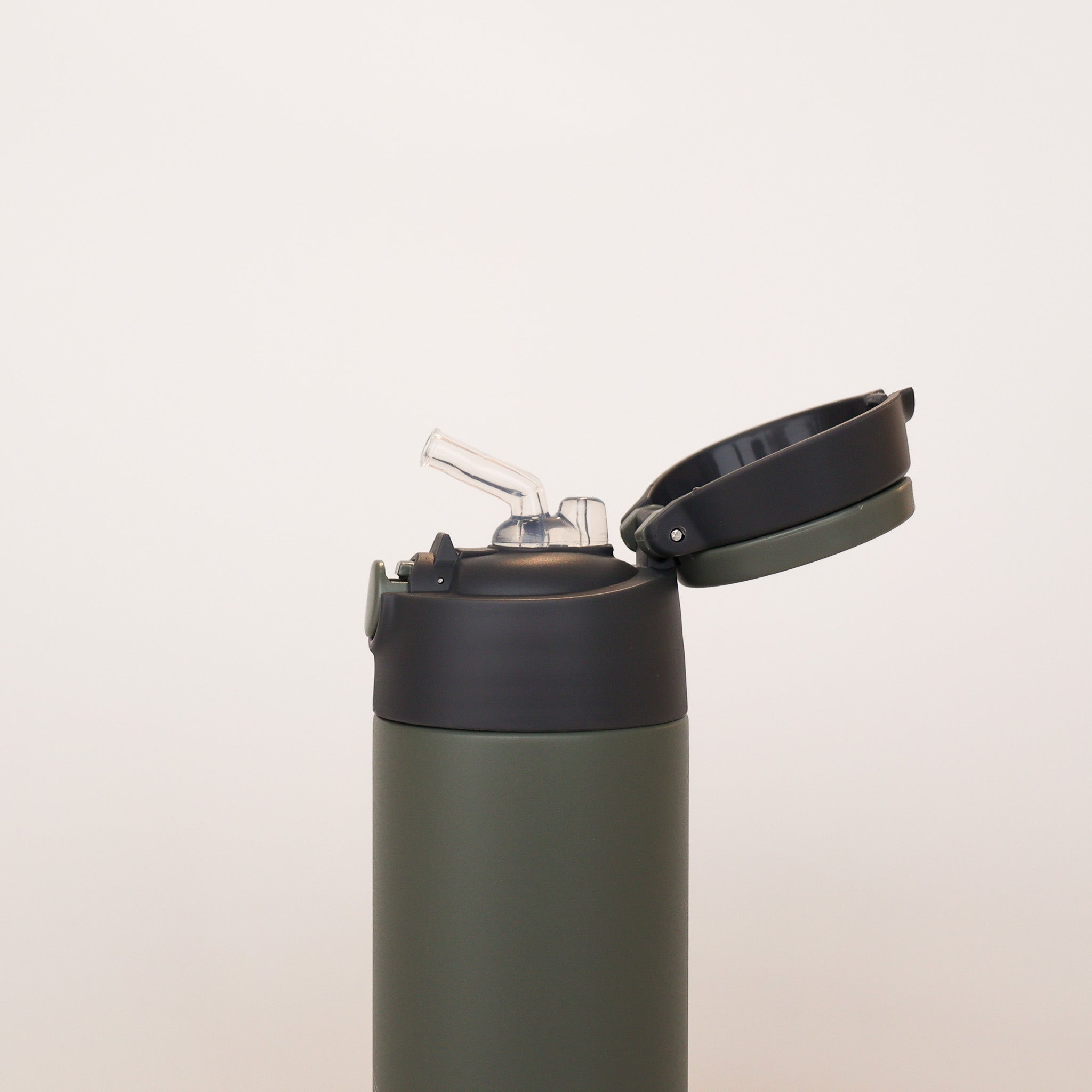 Aya&Ida Kids Straw Bottle Tropical Green 350 ml | Drikkedunk Med Sugerør