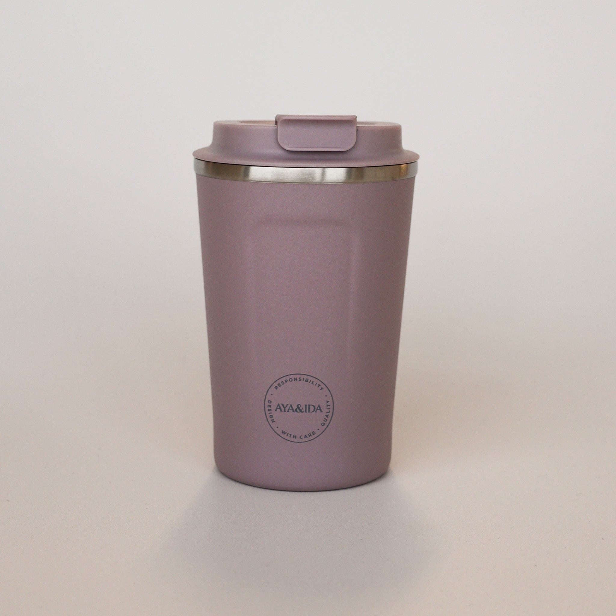 Aya&Ida termokrus Lavendel 380 ml med logo