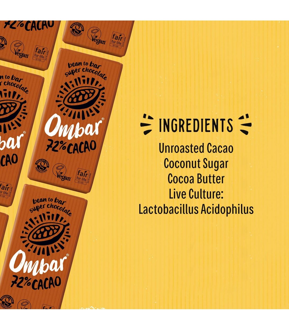 Ombar 72% Cacao chokolade