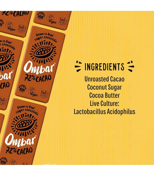 Ombar 72% Cacao chokolade