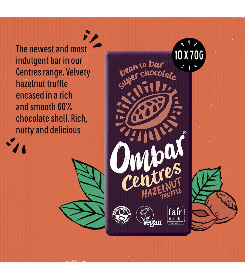 Ombar Centres Hazelnut Truffle chokolade