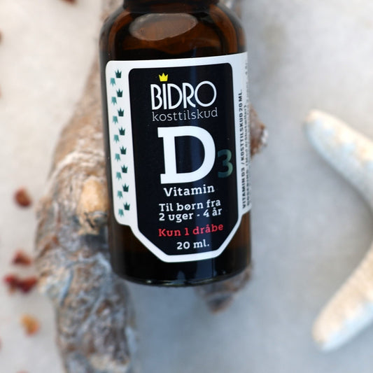 Bidro D3 Vitamin Dråber 20 ml | Prøv D3 Vitamin Til Babyer