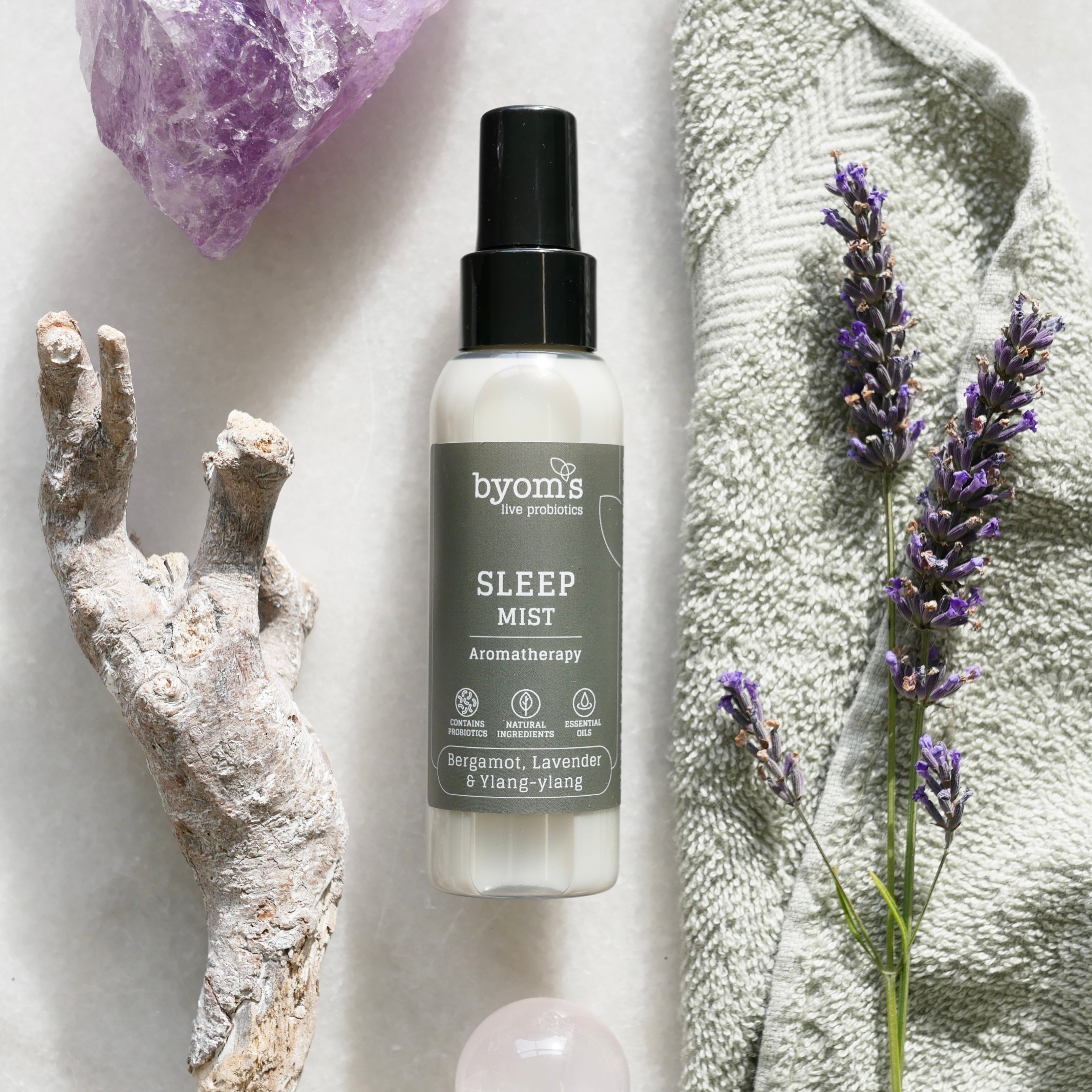 Byoms Sleep Mist med begamot, lavender & ylang-ylang