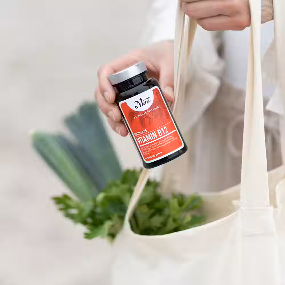 Nani Vitamin B12 miljøvenlig kosttilskud i indkøbsnet