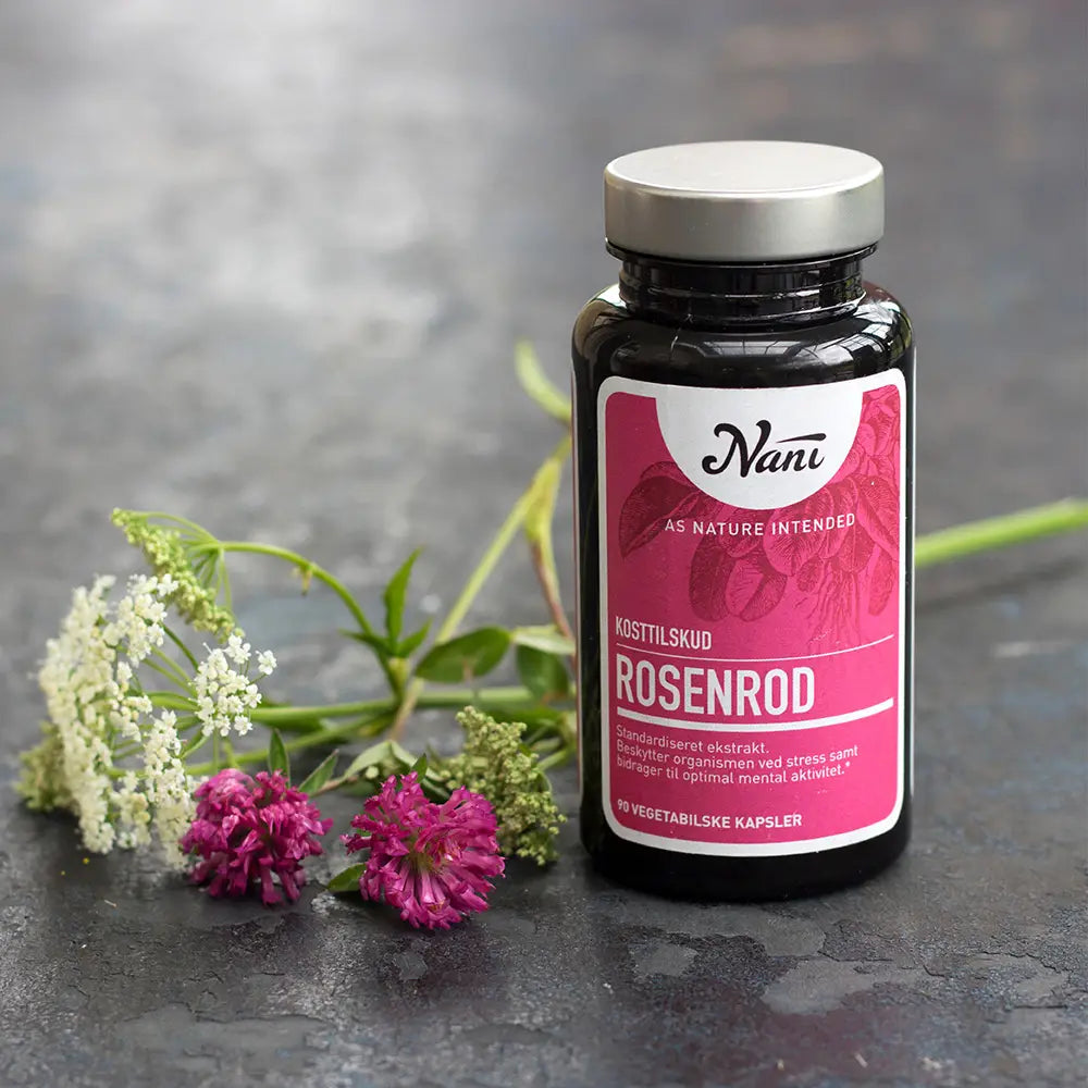 Nani Rosenrod kosttilskud 60 vegetabilske kapsler med blomster