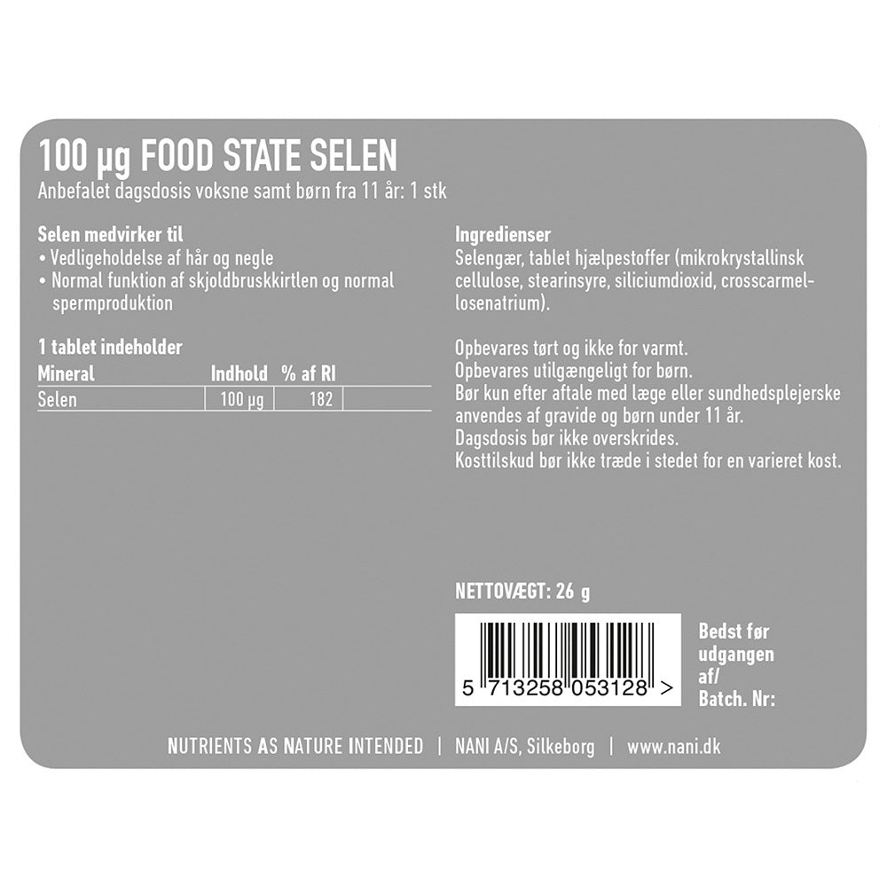 Nani Selen 90 Tabletter | Hår & Negle