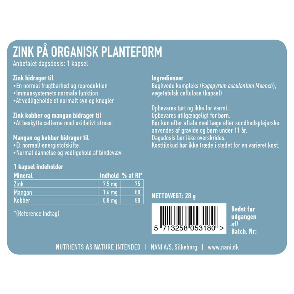 Nani Zink - 60 Kapsler