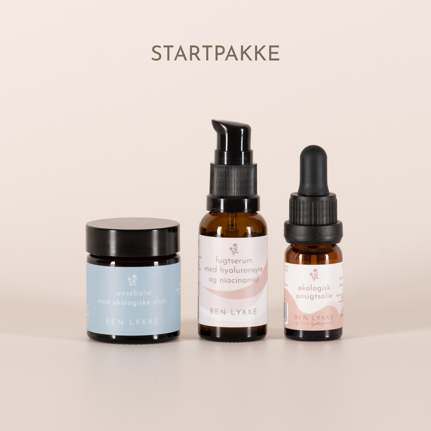 Startpakke med ansigtsolie