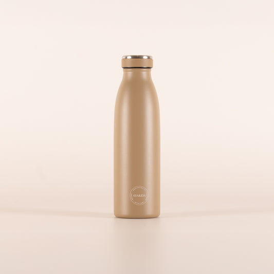 Aya & Ida drikkeflaske Dusty Brown 500 ml | NYHED