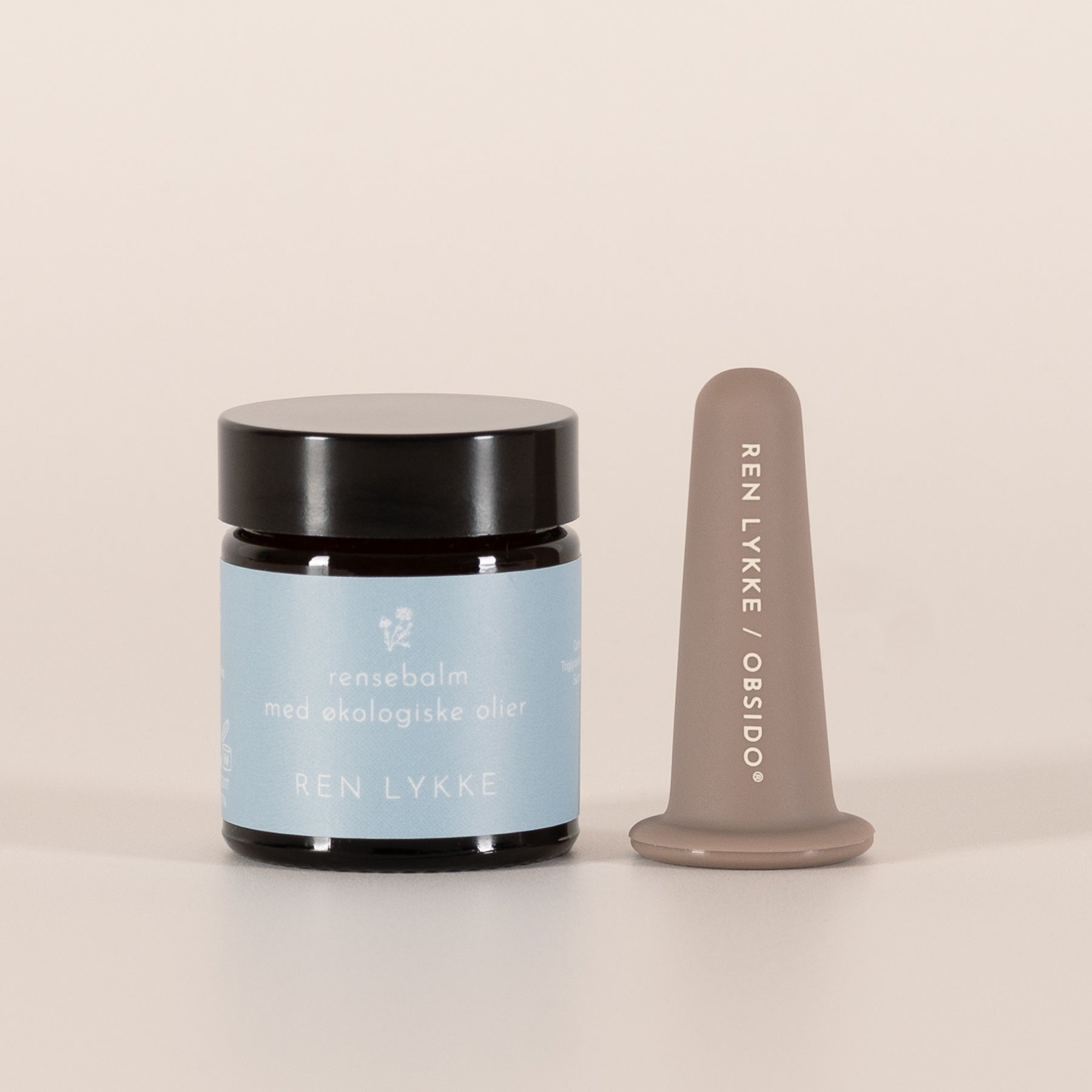 Lille ansigtssugekop og rensebalm 30 ml fra REN LYKKE.