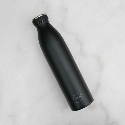 Aya&Ida Drikkeflaske 750 ml. Black | Genanvendelig Stålflaske