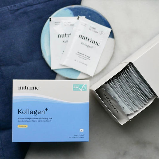 Nutrinic Kollagen + 30 dagsdoseringer 155 g | 3-I-1 Tilskud